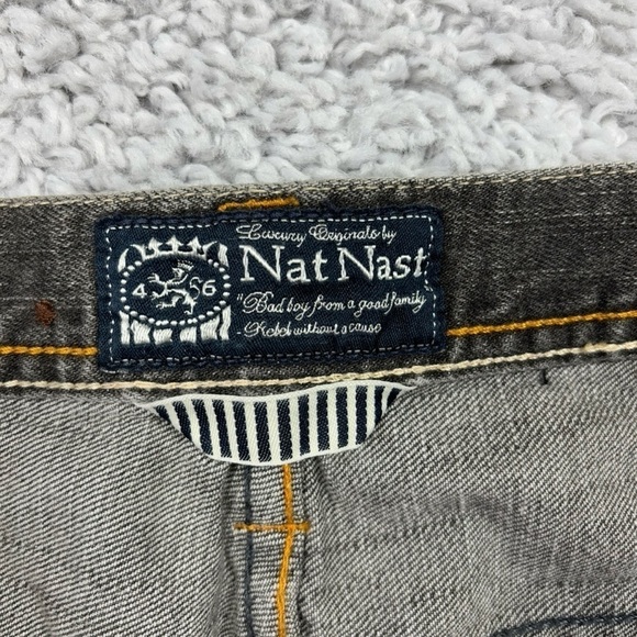 Nat Nast Jeans Mens 38 x 34 Maverick Luxury Lived In Fade Big Stitch Casual - Picture 2 of 6